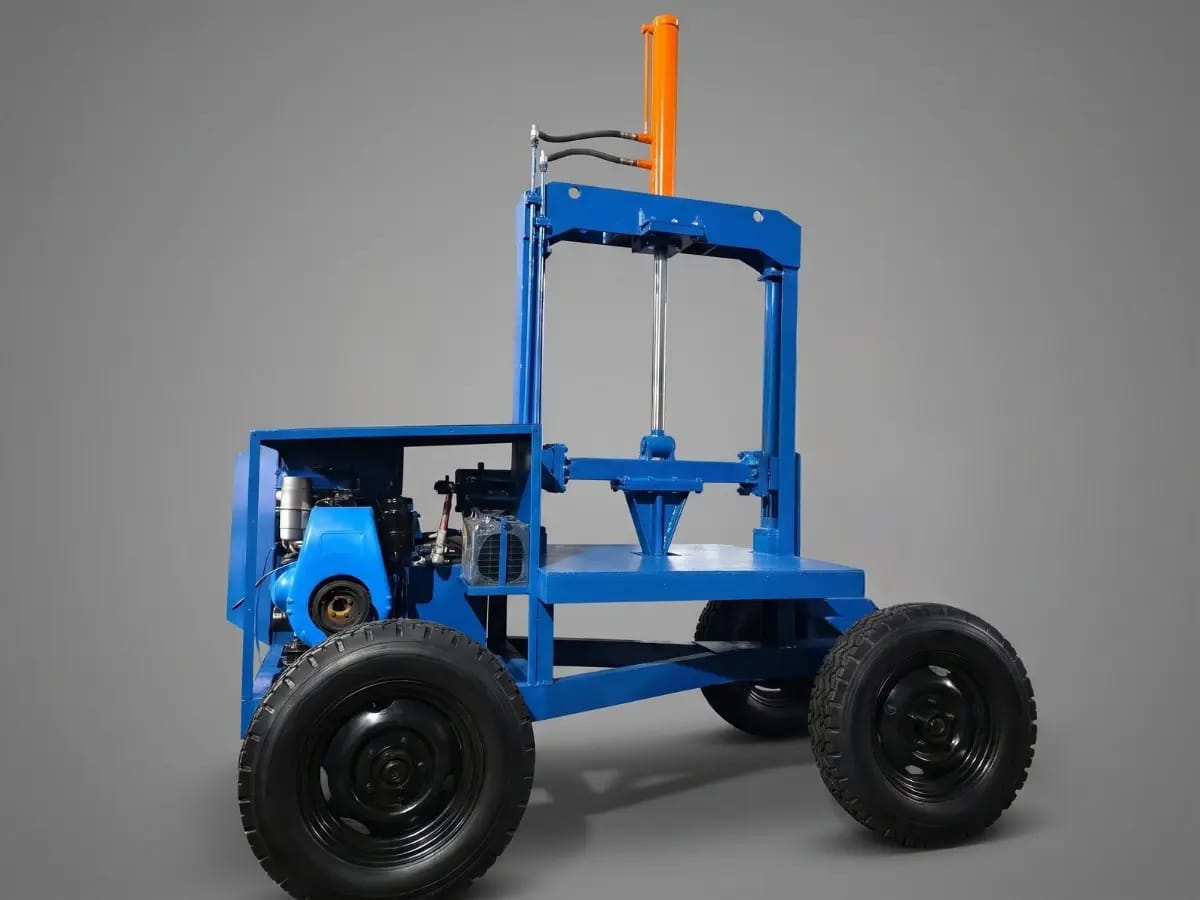 Four Wheel Trolley Hydraulic Log Splitter — Heavy Duty